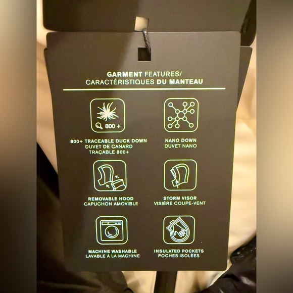 NWTs Mackage Elita-NFZ Down Ski Jacket. Off-White. Sz. XL - Picture 10 of 12